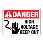 ANSI DANGER High Voltage Keep Out